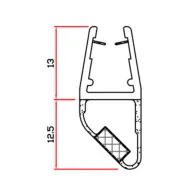 GUARNIZIONE P/BOX DOCCIA 2 M MOD.412 SNS+NSN (4