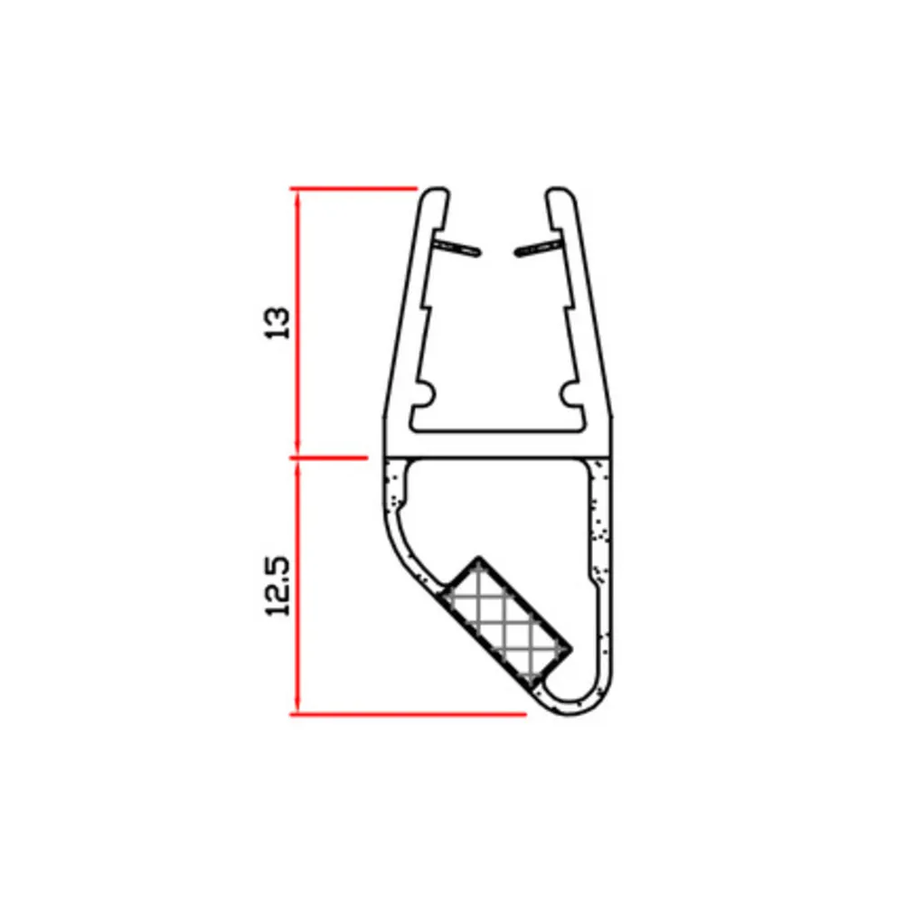 GUARNIZIONE P/BOX DOCCIA 2 M MOD.412 SNS+NSN (4