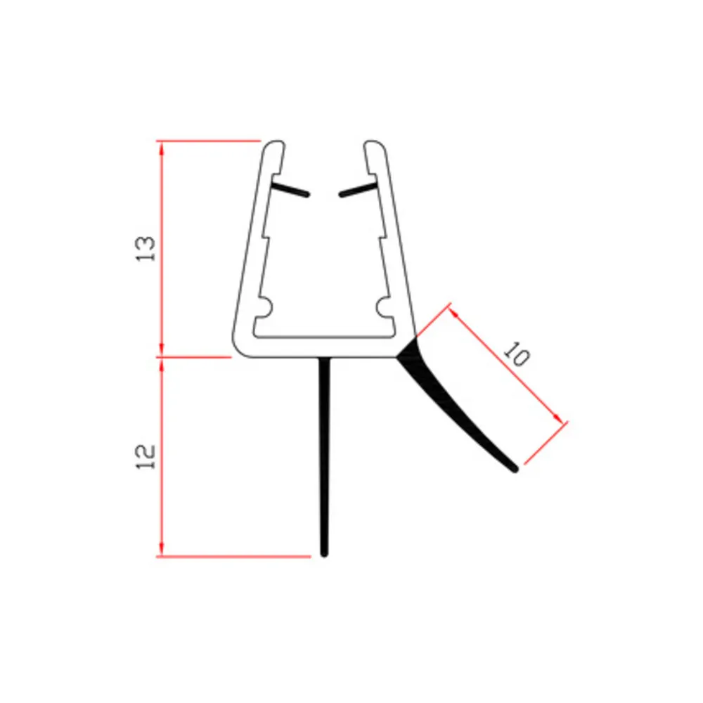 GUARNIZIONE P/BOX DOCCIA 2 M MOD.402 (10