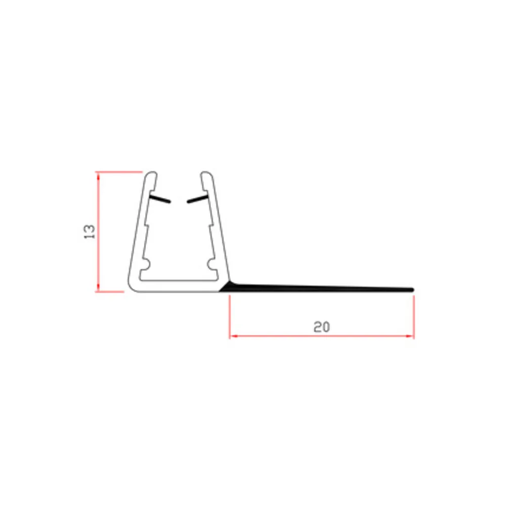 GUARNIZIONE P/BOX DOCCIA 2 M MOD.404/20 (10