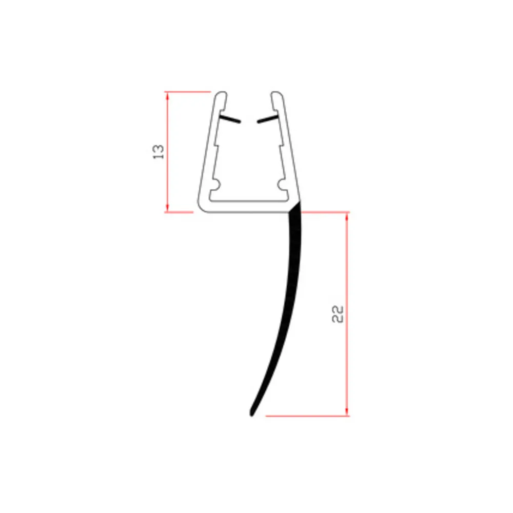 GUARNIZIONE P/BOX DOCCIA 2 M MOD.405/22 (10