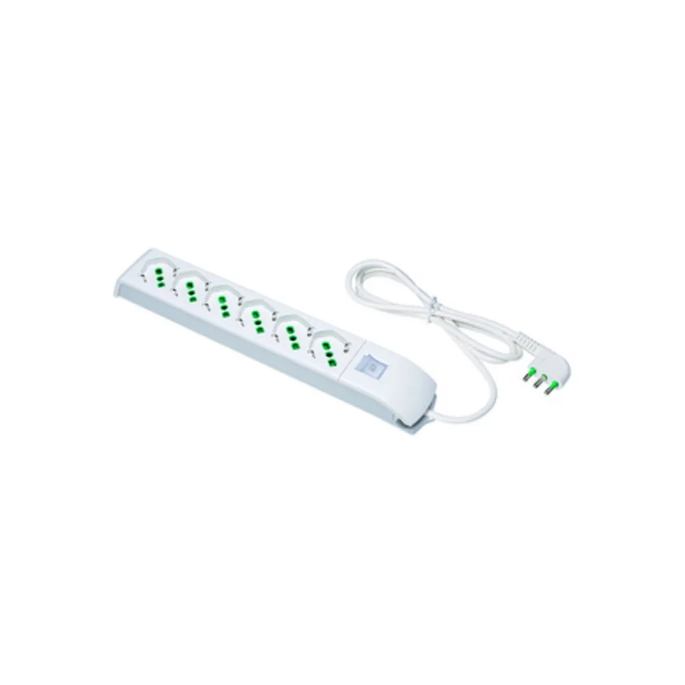 FME 41.0200 MULTIPRESA 6P BIP/SC + INT  FIDO