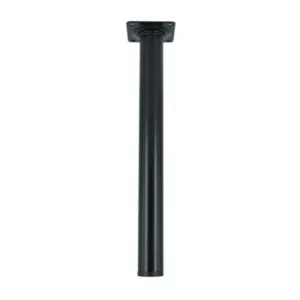 PIEDINO ACCIAIO D. 30 X H 200 MM NERO (4