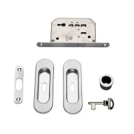 KIT MANIGLIE OVALE C/CHIAVE ORO