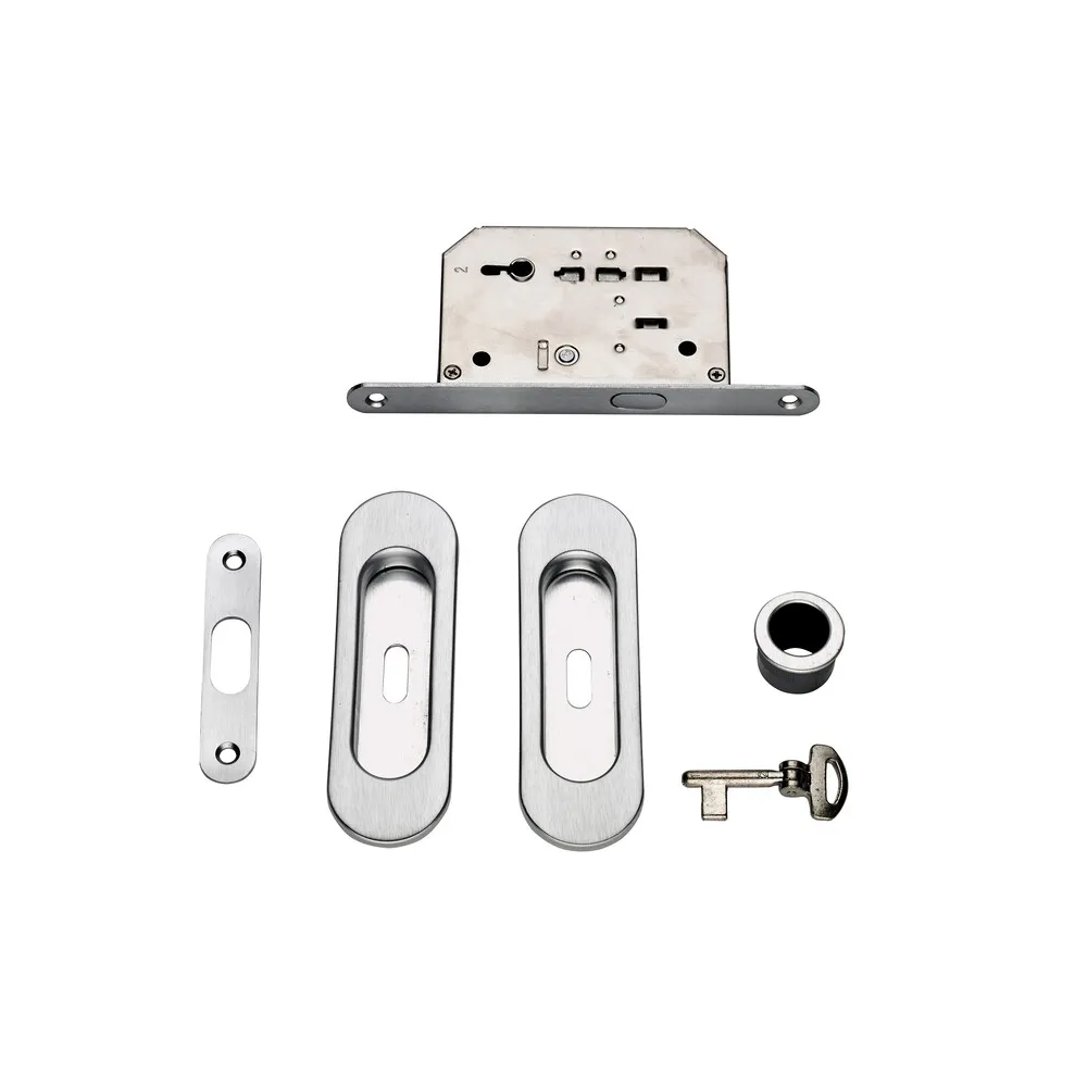 KIT MANIGLIE OVALE C/CHIAVE ORO