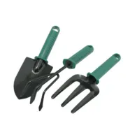 SET 3 ATTREZZINI DA GIARDINO MANICO PLASTICA