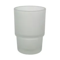 BICCHIERE RICAMBIO PORTASPAZZ. SATINATO TONDO