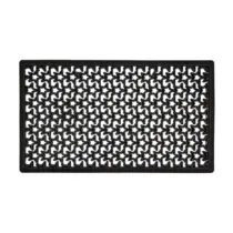 ZERBINO STELLATO NERO C/BORDO 40X70 CM (5