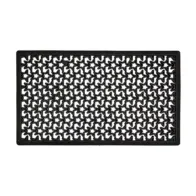 ZERBINO STELLATO NERO C/BORDO 40X70 CM (5