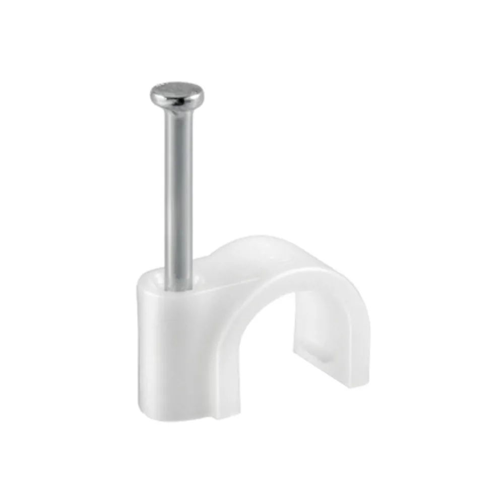 FISSACAVI PVC C/CHIODO  6 MM CONF. 80 PZ (6
