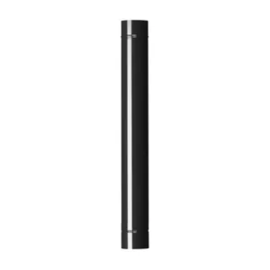 TUBO P/STUFA H 100 CM D 15 CM NERO OPACO (6