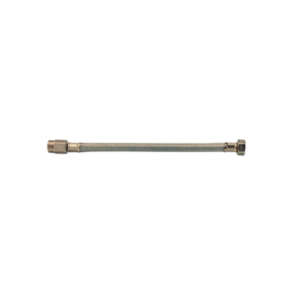 FLESSIBILE INOX PROLUNGATO M 1/2 F 3/8 30 CM DN10 (10