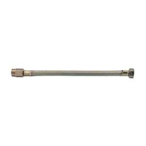 FLESSIBILE INOX PROLUNGATO M 1/2 F 3/8 30 CM DN10 (10