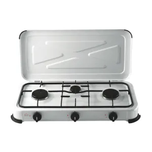 FORNELLO A GAS 3 FUOCHI C/COPERCHIO 4