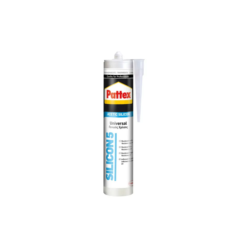 PATTEX SILICON 5 UNIVERSALE BIANCO 280 ML CARTUC (25