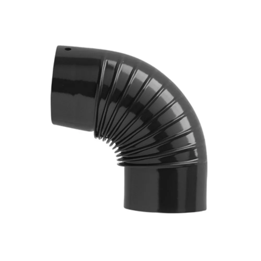 GOMITO P/STUFA 90 D 13 CM NERO OPACO (12 GOMITO P/STUFA 90 D 13 CM NERO OPACO (12