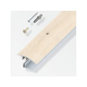 TERMINALE A SCIVOLO P/PARQUET ROVERE CREMA 100 CM