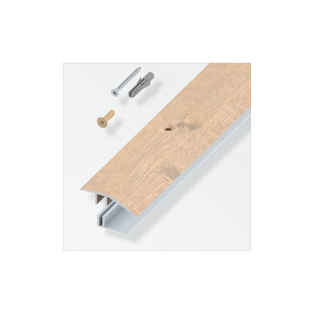 TERMINALE A SCIVOLO P/PARQUET ROVERE BEIGE 100 CM TERMINALE A SCIVOLO P/PARQUET ROVERE BEIGE 100 CM