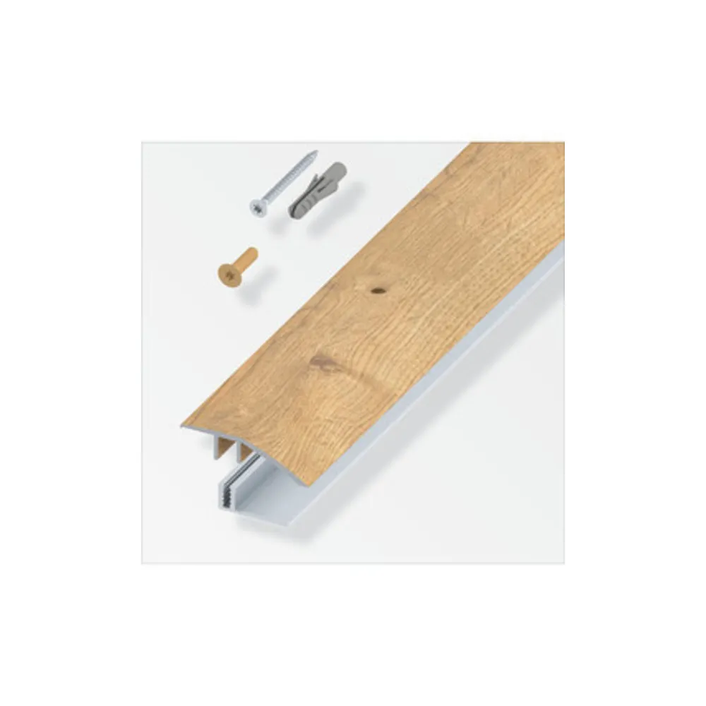 TERMINALE A SCIVOLO P/PARQUET ROVERE NAT. 100 CM TERMINALE A SCIVOLO P/PARQUET ROVERE NAT. 100 CM