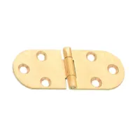 CERNIERA A BISCOTTO S/FERMO OTTONE SAT 80X30 MM** (24