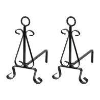 COPPIA ALARI C/ANELLO 1085