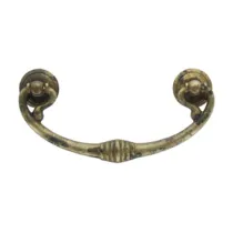 MANIGLIA OTTONE 03027 121X58 MM ANTICATO** (25