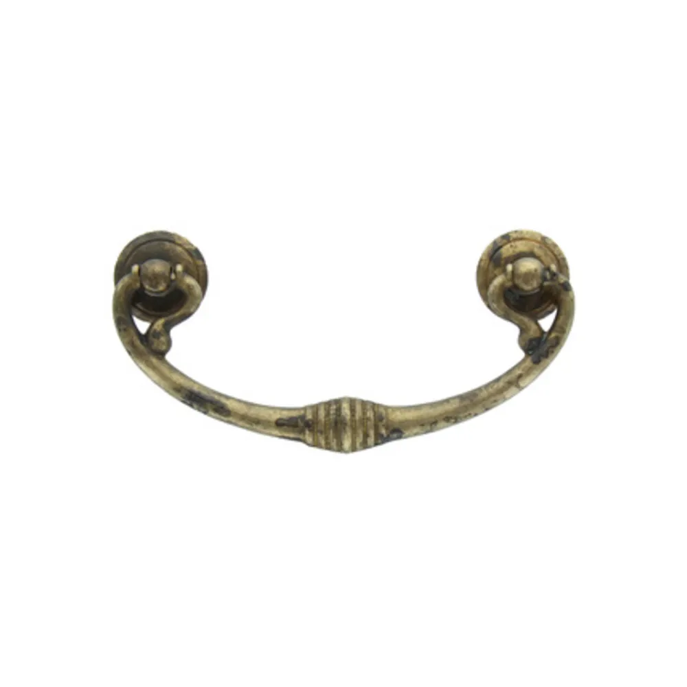 MANIGLIA OTTONE 03027 121X58 MM ANTICATO** (25
