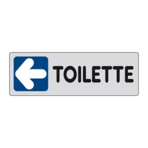 ETICHETTA ADESIVA 150X50 TOILETTE (SX) (10