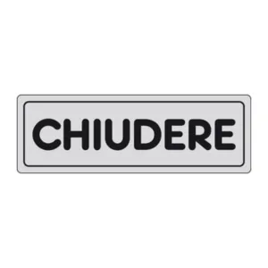 ETICHETTA ADESIVA 150X50 CHIUDERE (10