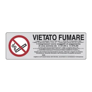 ETICHETTA ADESIVA 150X50 VIETATO FUMARE (10