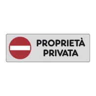 ETICHETTA ADESIVA 150X50 PROPRIETA PRIVATA (10