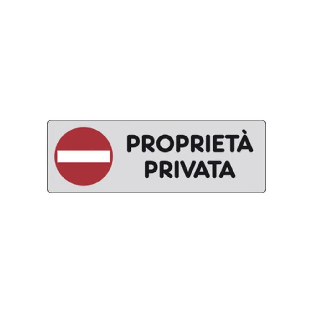 ETICHETTA ADESIVA 150X50 PROPRIETA PRIVATA (10
