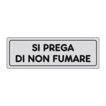 ETICHETTA ADESIVA 150X50 SI PREGA DI NON FUMARE (10