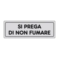 ETICHETTA ADESIVA 150X50 SI PREGA DI NON FUMARE (10