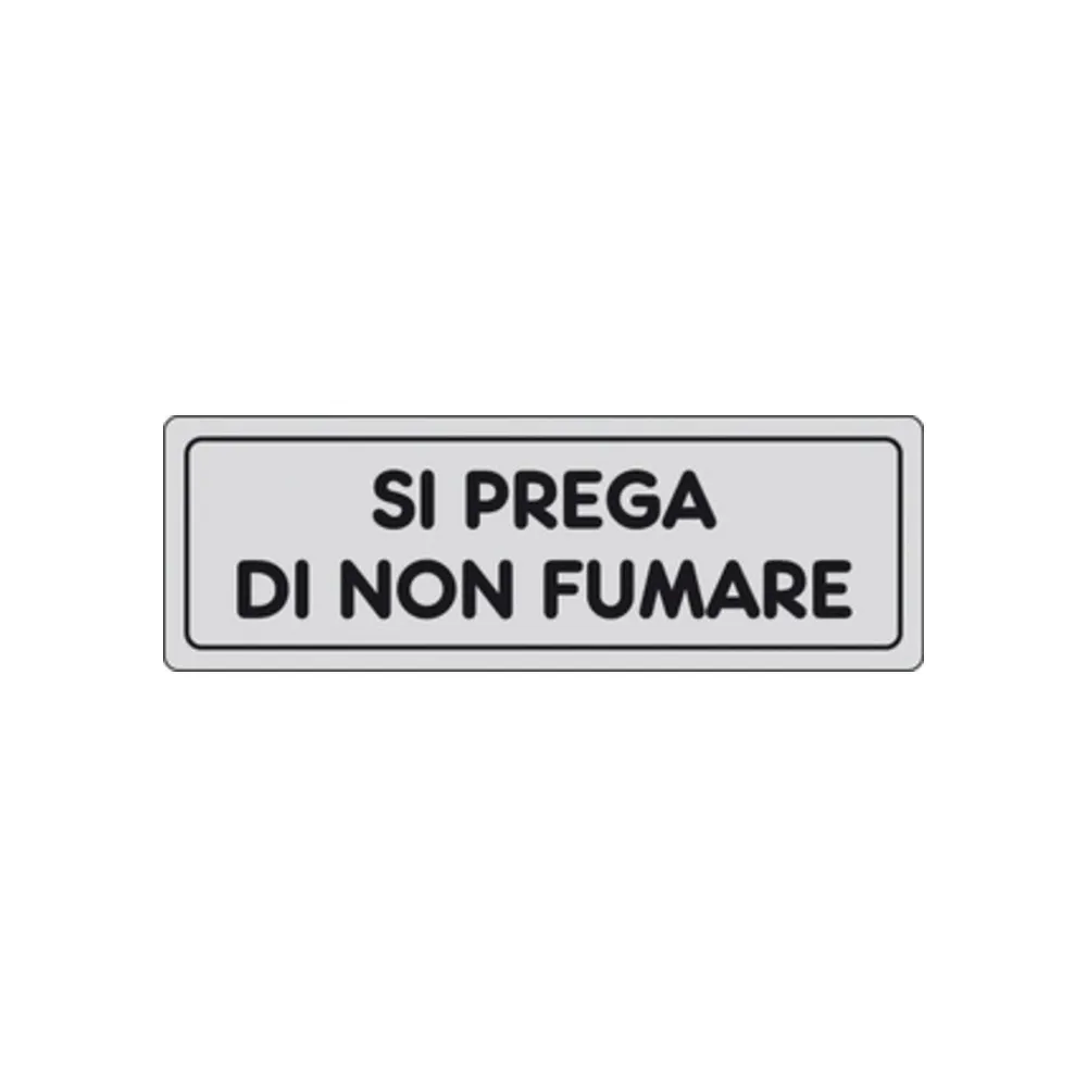 ETICHETTA ADESIVA 150X50 SI PREGA DI NON FUMARE (10