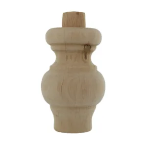PIEDE IN LEGNO ONTANO 53009 64X 95 MM (8
