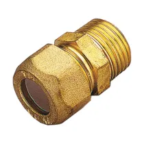 RACCORDO OTTONE DIRITTO BICONO M/GAS 10X3/8 (10