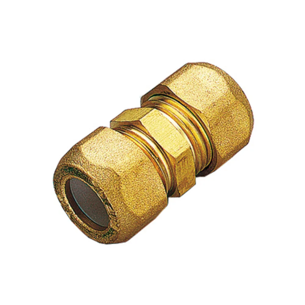 RACCORDO OTTONE DIRITTO DOPPIO BICONO 12X1/2 PES (10