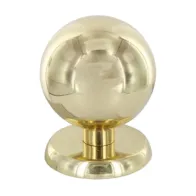 POMOLO OTTONE SFERICO D 70 MM LUCIDO (2