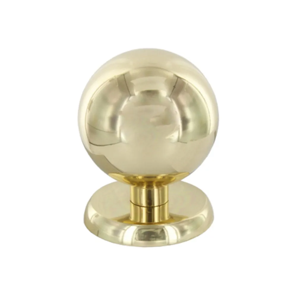POMOLO OTTONE SFERICO D 70 MM LUCIDO (2 POMOLO OTTONE SFERICO D 70 MM LUCIDO (2