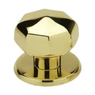 POMOLO OTTONE OTTAGONALE 70 MM LUCIDO VERNIC (2