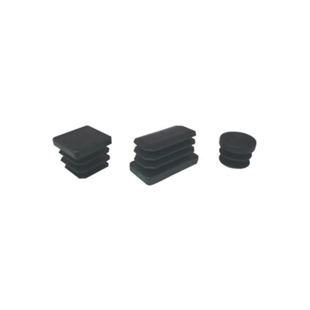 PUNTALE ALETTATO QUADRATO 30X30 MM PLAST NERO* (200 PUNTALE ALETTATO QUADRATO 30X30 MM PLAST NERO* (200