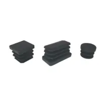 PUNTALE ALETTATO QUADRATO 50X50 MM PLAST NERO* (50