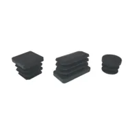 PUNTALE ALETTATO RETTANGOL 20X30 MM PLAST NERO* (200