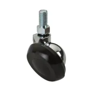 RUOTA SEMISFERICA D 40 MM C/PERNO 8MAX15 CROMO** (4