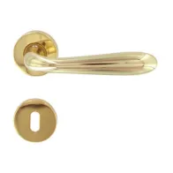 MANIGLIA GOCCIA ART.M82 C/BOCCHETTA ORO LUCIDO