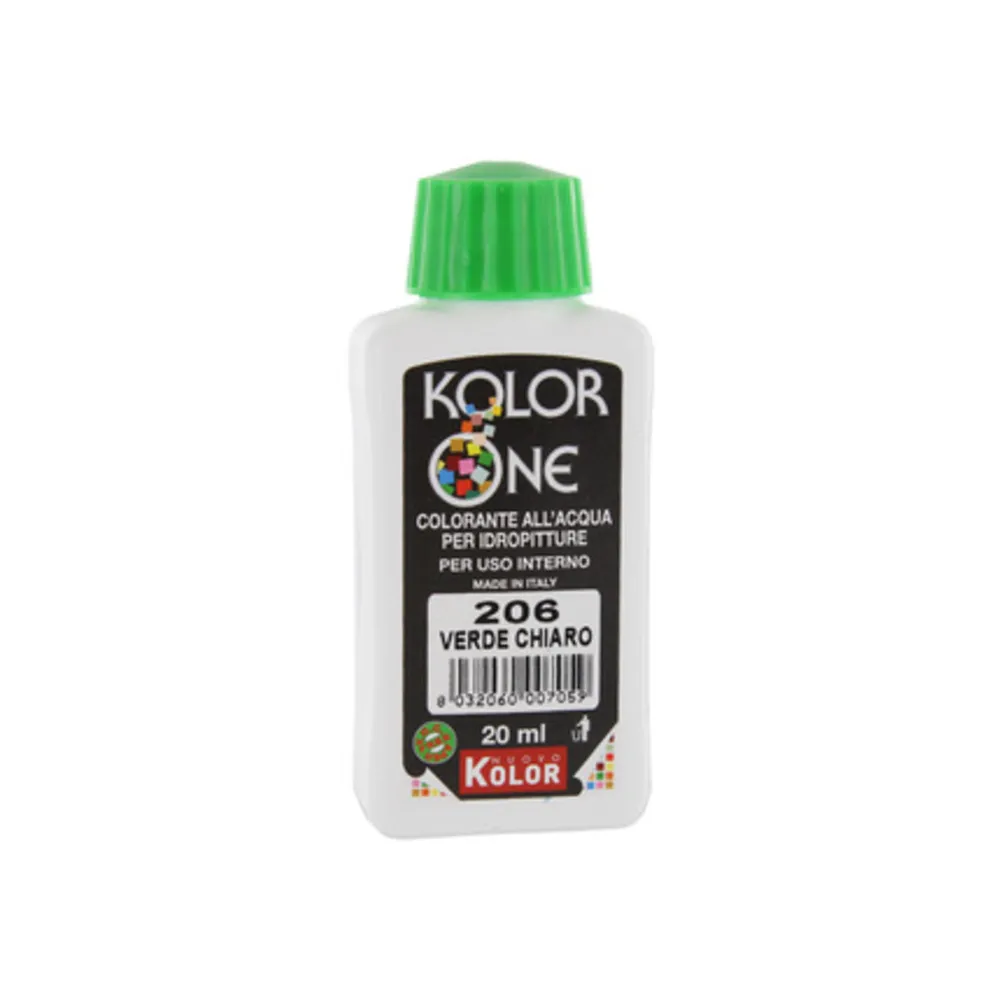 COLORANTE KOLOR ONE 20 ML VERDE CHIARO 206 (12