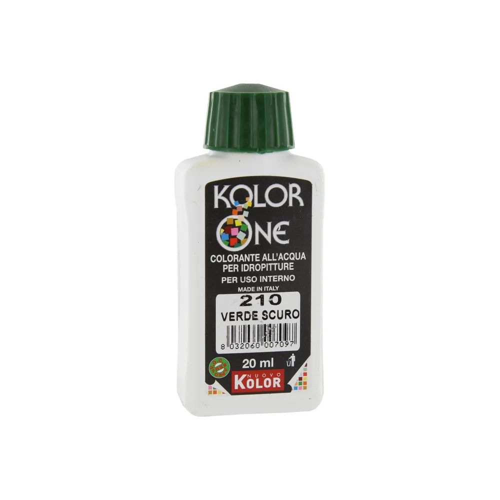 COLORANTE KOLOR ONE 20 ML VERDE SCURO 210 (12