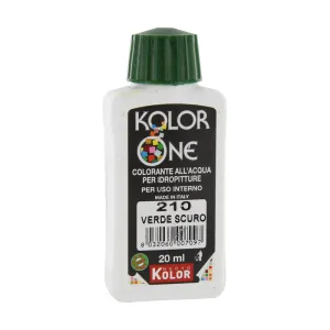 COLORANTE KOLOR ONE 20 ML VERDE SCURO 210 (12
