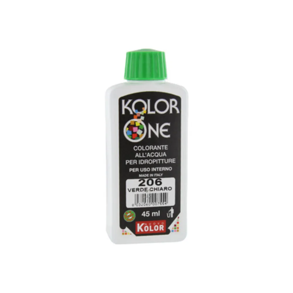COLORANTE KOLOR ONE 45 ML VERDE CHIARO 206 (12